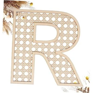 Woodenattan Letters 8 inch Wood Letters for Wall Decor Crafts Boho Nursery R - Picture 1 of 7