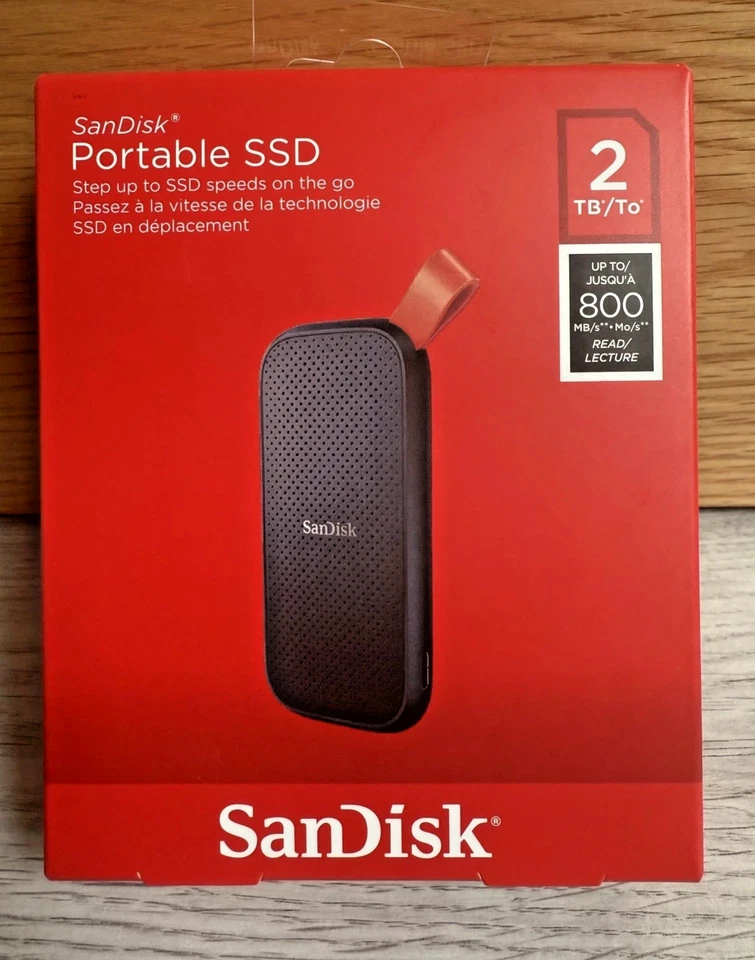BRAND NEW SanDisk 2TB Portable SSD. SEALED! - Image 1 of 1