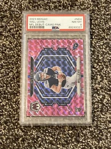 2023 Mosaic Will Levis RC NFL Debut Pink Camo PSA 8 - Picture 1 of 3