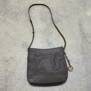 Michael Kors Jet Set Travel Large Logo Messenger Bag Brown - Picture 1 of 7