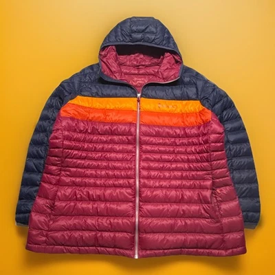 Chaqueta acolchada Cotopaxi para mujer 2X Fuego con capucha Gorpcore exterior rara combinación de colores Foto 1 de 4