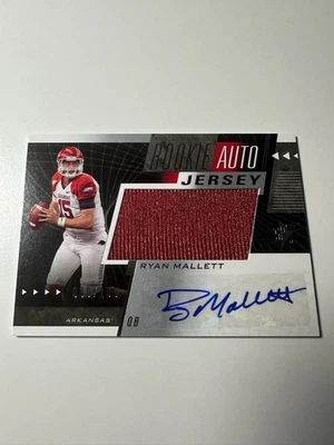 2011 Upper Deck SPx Ryan Mallett Rookie Jersey Auto /150 RC Arkansas #72 - Image 1 of 2