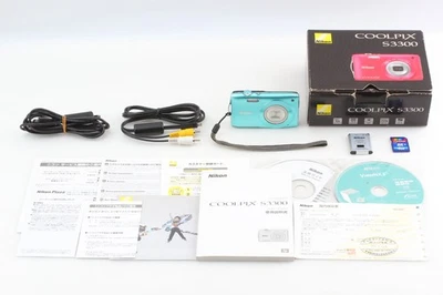 [Casi COMO NUEVA en caja] Cámara digital compacta Nikon Coolpix S3300 16,0 MP JAPÓN Foto 1 de 4