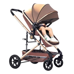 PORIYA 3-in-1 Baby Pram Stroller Foldable Bassinet Carriage Travel Pushchair - Picture 1 of 18