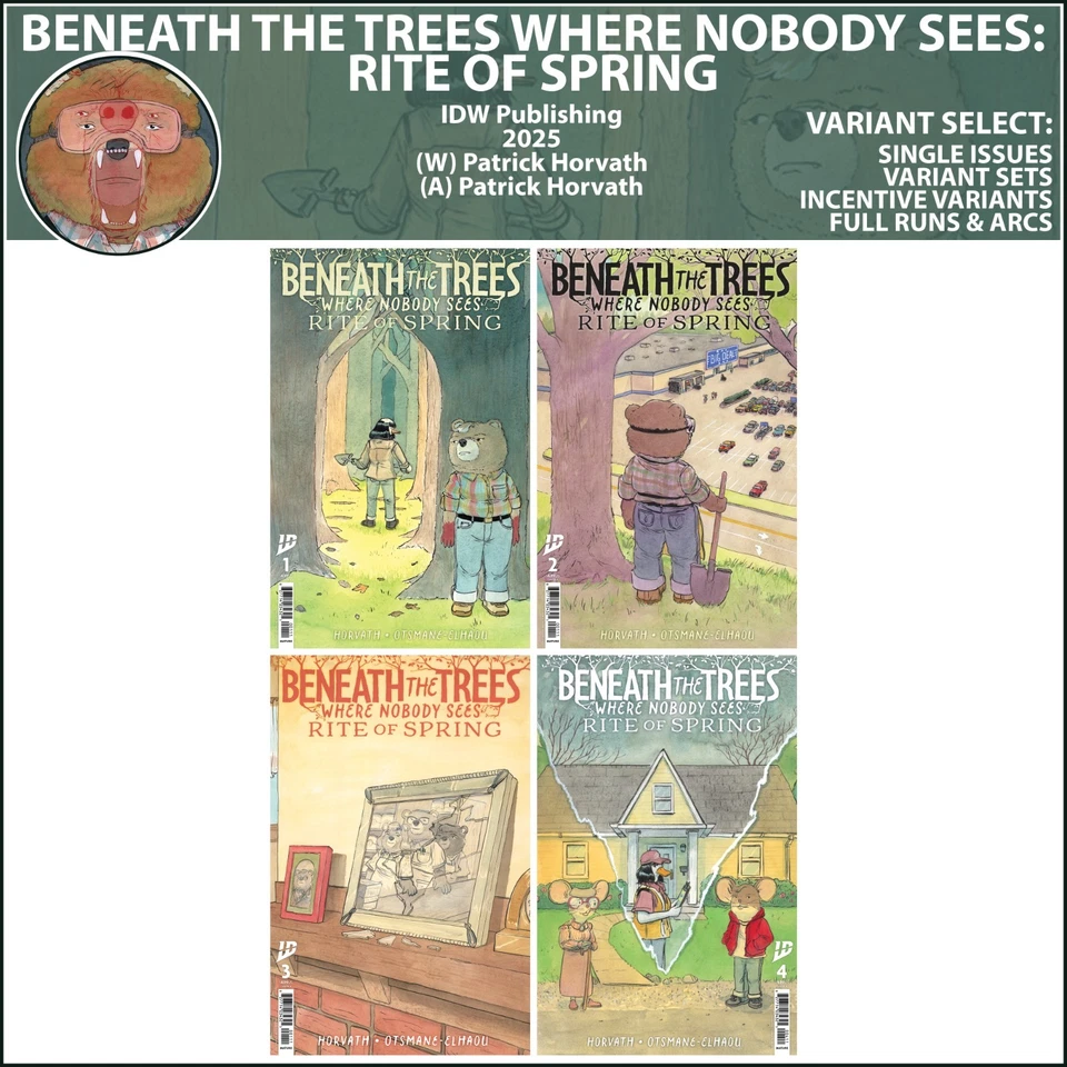 Beneath the Trees: Rite of Spring (2025) #1 2 3 4 IDW Publishing COVER SELECT