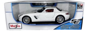 Mercedes-Benz SLS AMG 1:18 Maisto Die-Cast Modelo Coche Blanco Edición Especial Nuevo en Caja - Imagen 1 de 10