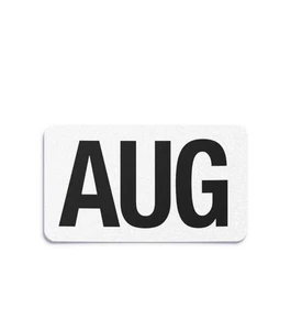 AUGUST California License Plate NEW 2025 Month Sticker - DMV Registration Tag - Foto 1 di 1
