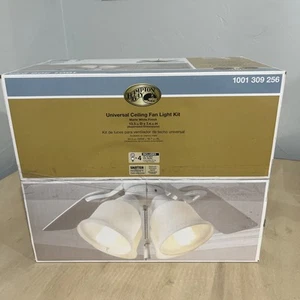 Hampton Bay Universal Ceiling Fan Light 4 cfl bulbs Kit White NEW! - Picture 1 of 3