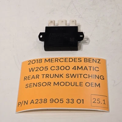 14-21 Mercedes C300 W205 Rear Trunk Switching Sensor Module A2389053301 OEM - Image 1 of 4