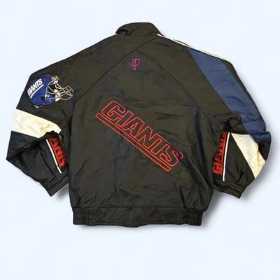 New York Giants vintage Pro player leather 2xL jacket #NFL #Giants - Image 1 of 4