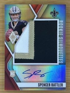 2024 Panini Phoenix Spencer Rattler Rookie Silhouettes RPA Auto / 99 Patch Saint - Picture 1 of 2