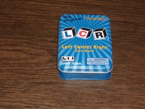 New in Tin 2018 The Original Left Center Right (LCR) Dice Game George & Co. - Picture 1 of 7