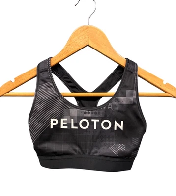 Sujetador deportivo Peloton X Adidas para mujer mediano negro espalda deportiva sin almohadillas gimnasio yoga Foto 1 de 4