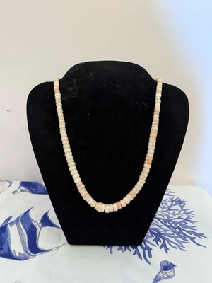 Collana In Corallo Rosa E Gancio Argento 925 - Immagine 1 di 4