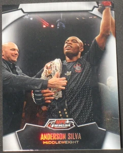 Anderson Silva 2012 Topps Finest UFC Refractor Parallel #1 Dana White Spider - Picture 1 of 2
