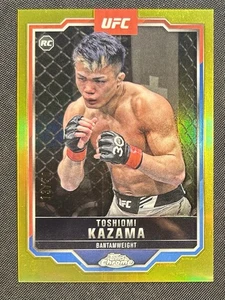 2025 Topps Chrome UFC #150 Toshiomi Kazama RC Gold /50 Japan Rookie Bantamweight - Foto 1 di 1