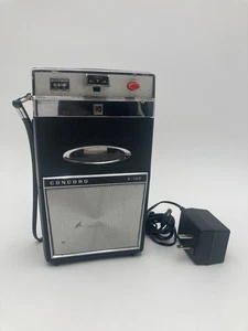 Vtg Concord F-100 Cassette Recorder Replaced Belts & Cleaned Heads Works! - Picture 1 of 13