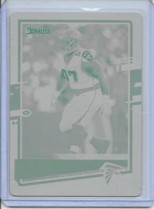 2020 Panini Donruss GRADY JARRETT yellow plate 1/1 Atlanta Falcons #31