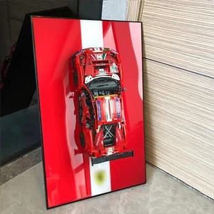 LEGO Ferrari 488 Formula 1 Frame Wall Mount Display Storage 42125 FREE FAST SHIP - Picture 1 of 7