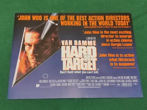 Van Damme John Woo hard target Mini quad poster original cinema - Picture 1 of 1