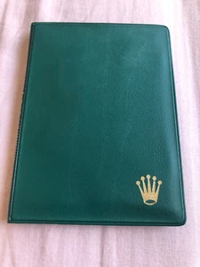 ROLEX 100.00.41 Cartera de plástico verde Para Guardar Documentos "" - Picture 1 of 9