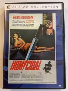 HOMICIDAL - Horror Cult Classic DVD In The Style Of Psycho Ships Quickly - Picture 1 of 2