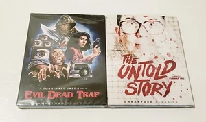 NEW ~ Evil Dead Trap  & The Untold Story Blu-ray w/ Slipcover Unearthed LOT - Imagen 1 de 1