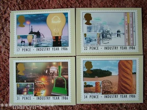 PHQ Card set FDI Front No 89 Industry Year, 1986. 4 card set. Mint Condition - Picture 1 of 1