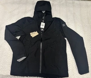 New Adidas Men's Adicross Gore-Tex Waterproof Hooded Jacket Black #IB1965 Large - Picture 1 of 11