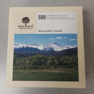 Wentworth 500 Piece Wooden Jigsaw – Mount Sneffels Colorado Whimsy Complete - Picture 1 of 15