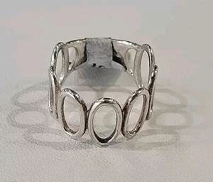Anillo de plata de ley 925 geométrico vintage talla 6,75 - Imagen 1 de 4