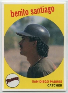 1989 Baseball Card Magazine '59 Topps #59 Benito Santiago San Diego Padres - Bild 1 von 2