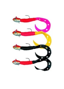 DEGA Dorsch-Knaller von 30g - 90g, Twister-Set Dorschköder Hechtköder Zander - Bild 1 von 5
