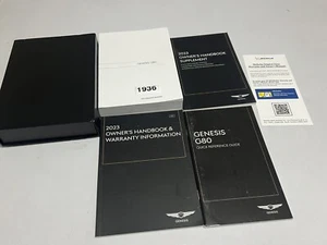 2023 GENESIS G80 OWNERS MANUAL PRESTIGE ADVANCE SPORT NAVI I4 2.5L V6 3.5L TURBO - Picture 1 of 1