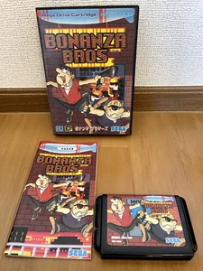 Bonanza Bros Mega Drive Japan (Box, Manual) - Picture 1 of 14