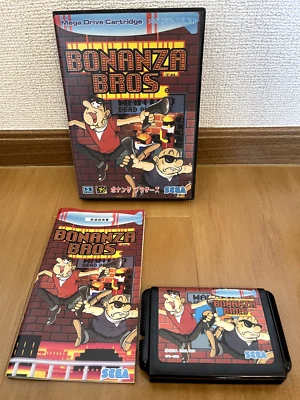 Bonanza Bros Mega Drive Japan (Box, Manual) - Image 1 of 4