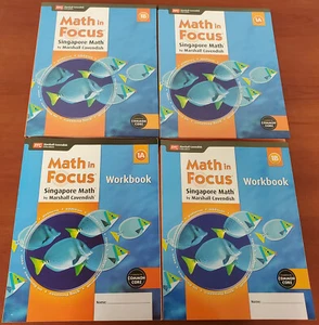 Math in Focus Singapore Math Grade 1 (1A and 1B) Student Text + Workbook ~ 2015 - Picture 1 of 12