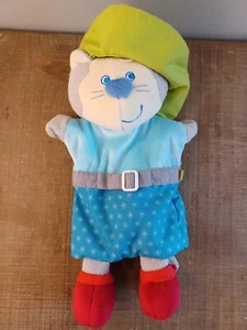 Haba Handpuppe Katze Kätzchen mit Hut 10 Zoll Spielzeug Germany - Bild 1 von 9