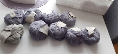 NEU! Lana Grossa Linea Pura Tempra 400 g flieder +  50 g grau-beige BW + Mais - Bild 1 von 4