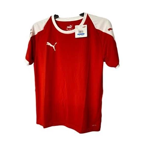 T-shirt maglietta Puma Juniors taglia XL Liga calcio rossa bianca sportiva atletica nuova  - Foto 1 di 10