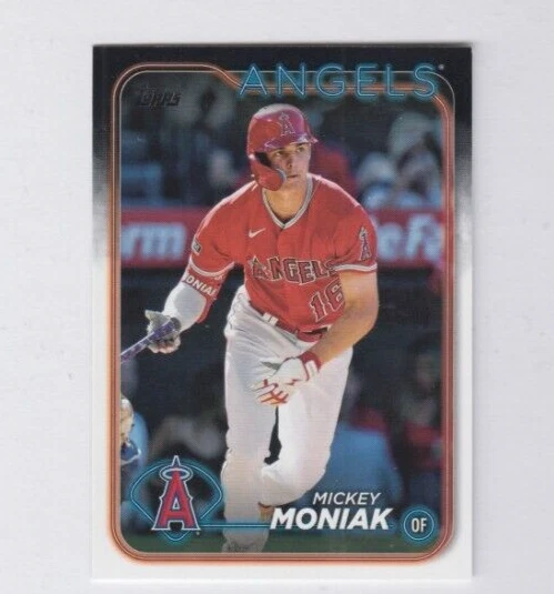 (12) Mickey Moniak 2024 TOPPS SERIES 1 BASE CARD LOT #74 LOS ANGELES ANGELS - Image 1 of 1