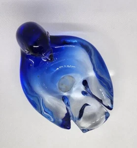 Rare Vintage MURANO with Original Sticker Blue Bird - Picture 1 of 7