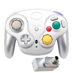 Wireless NGC Controller With Adapter Gamepad Compatible With Nintendo GameCube - Picture 1 of 10