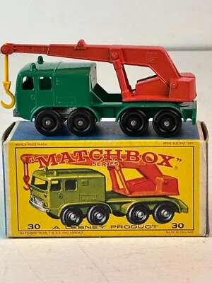 Matchbox No. 30, 8 Wheel Crane Truck with Original Box, Nice - Image 1 of 4