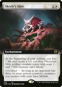 Firexia de lámina artística extendida Skrelv's Hive x1: todo será uno casi nuevo Magic The Gathering - Imagen 1 de 1