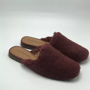 Lucky Brand Faux Shearling Shoes NEW Slip on Flat Women Mule 9.5 - Picture 1 of 7