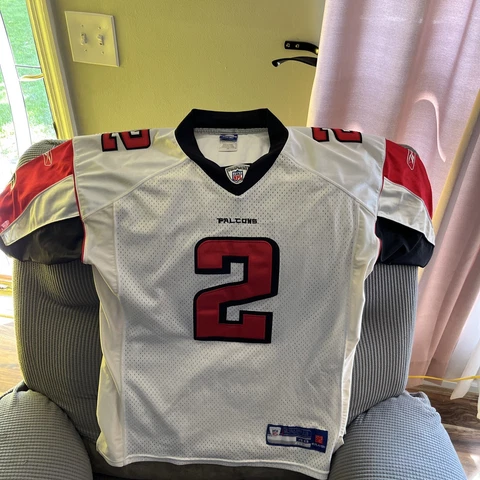 Reebok Mens Jersey NFL Equipment White Matt Ryan #2 Size 48 Atlanta Falcons Cover