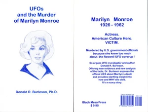 UFOs AND THE MURDER OF MARILYN MONROE Paperback Book ~ Donald R Burleson  SIGNED - Picture 1 of 1