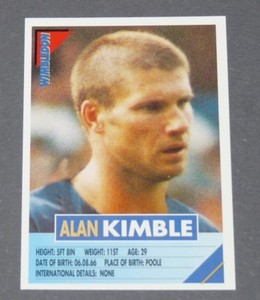 300 ALAN KIMBLE WIMBLEDON DON PANINI PREMIER LEAGUE FOOTBALL 1995-1996