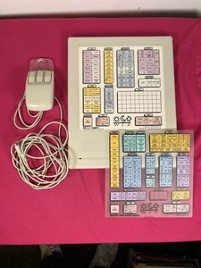 1989 CalComp WIZ Maus Intelligent Pad Tablet Digitizer Modell 31110 mit Vorlagen! - Bild 1 von 8